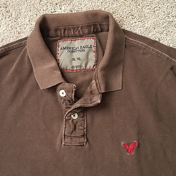Men's American Eagle brown polo - Picture 2 of 3